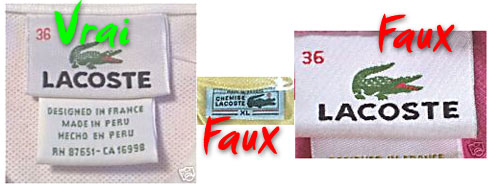 Comment reconnaître un faux polo Lacoste ?