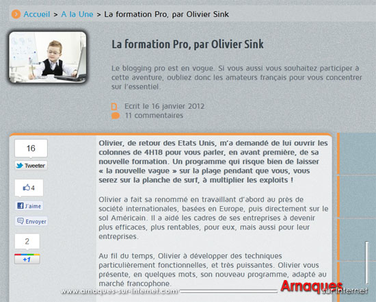 4h18 et Olivier Sink : le webmarketing véreux... 4h18 et Olivier Sink : le webmarketing véreux…