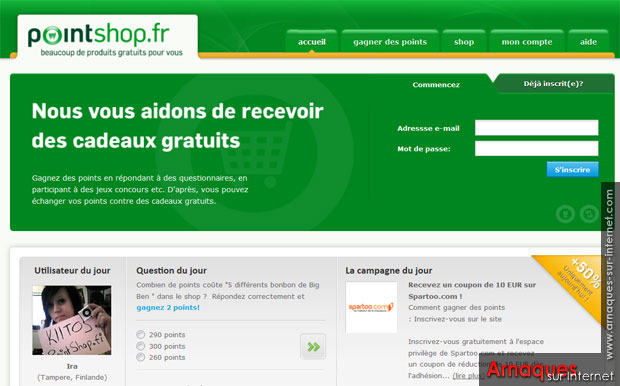 Arnaque Point Shop : ça continue encore !
